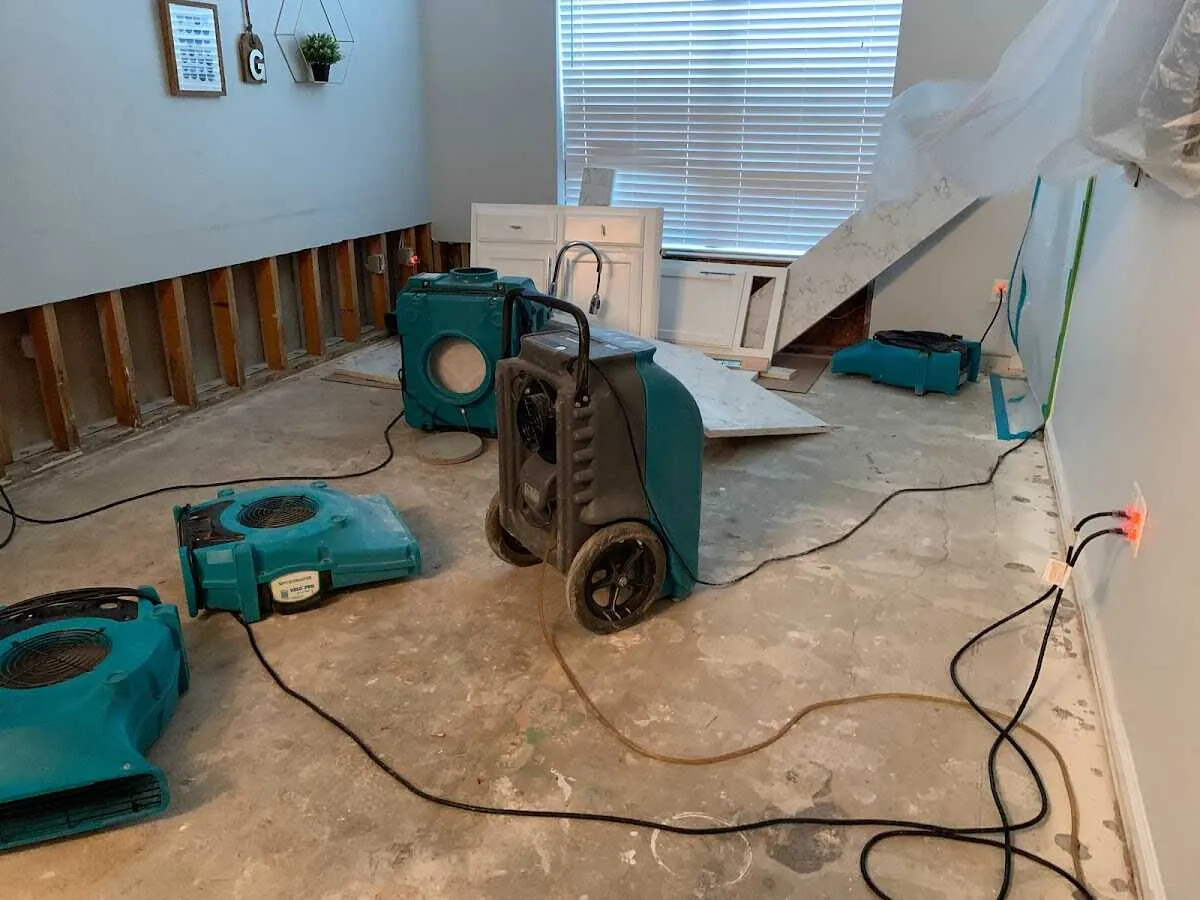 Dehumidifier in flood-cut room for Water Extraction & Removal in Point Pleasant